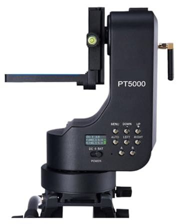 Gimbal Head, PT5000 Cabezal motorizado de e inclinación con control remoto inalámbrico for transmisión de video desde teléfonos celulares