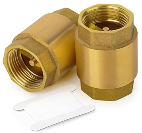 Messing Vertikalventil, 4/6 Punkt NPT Gewinde DN20 internes Rückschlagventil für Wasserleitungen, Sanitär, 131 g (ca. 20 Stück)