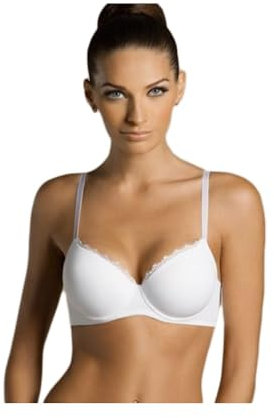 Laura Biagiotti Reggiseno Imbottito Balconcino Con Ferretto Taglia 3 Bianco