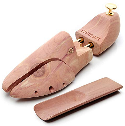 rismart Wood Shoe Trees, Shoe Stretchers Shaper includes Shoe Horn