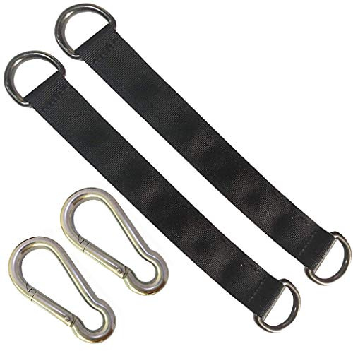 Sangles de balançoire d'arbre AIVOOF, Kit de Suspension pour balançoire d'arbre de 25 cm, 2 pièces, Sangles de Suspension Robustes, supportent 440 LB avec Mousqueton pour siège, hamac