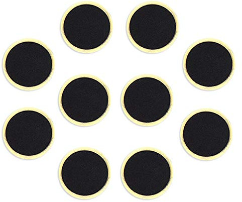 ihreesy 10 Stück Reifen Patch,Fahrradreifen Klebepad Gummi Patches Reifengummi Kleber Runde Patches Reparatur Patches Fahrräder Reifenreparatur Tool für Fahrräder Motorrad