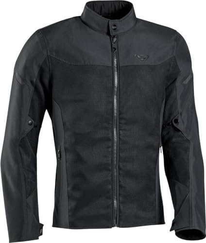 Ixon Chaqueta textil para motociclista Fresh para hombre, Negro, XL