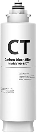 Waterdrop TSCT Filtre de Rechange pour TSU 3 Étapes, 12 Mois | Rechange pour Système Sous Évier à Ultrafiltration Waterdrop TSU, Capacité 7 500 Litres