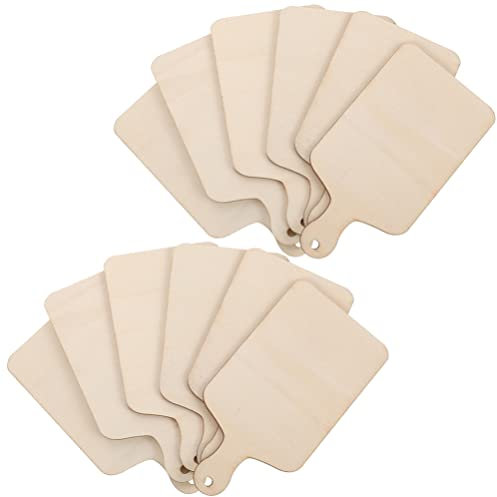 UPKOCH 12pcs Boys and Girls Miniature Chopping Boards DIY Craft Boards for Boys and Girls Toys Set
