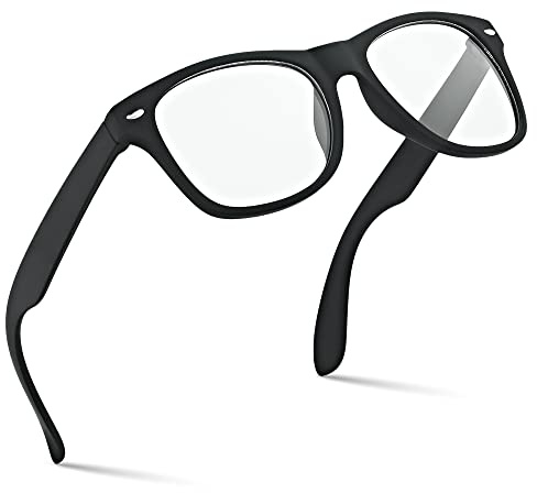 Retro Rewind Kids Classic Nerd Clear Lens Non-Prescription Square Glasses