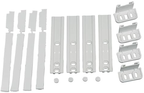 LUTH Premium Profi Parts Türmontageset für Schleppscharnier kompatibel mit Bauknecht Whirlpool Ignis 481231019131 für Kühlschrank Gefrierschrank KühlGefrierKombination
