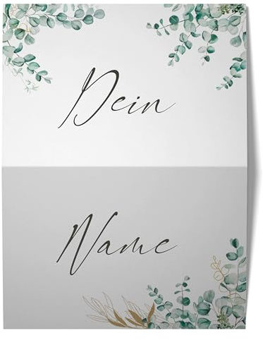 Personalisierte Tischkarten in verschiedenen Motiven - Namenskarten für die Hochzeit/Geburtstag