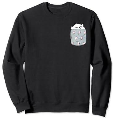 Bongo T-Shirt Funny Cute Meme Cat katze Pocket Sweatshirt
