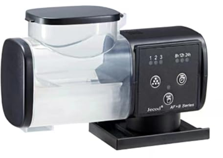 Crevyteg Automatic Fish Feeder, 500mI Auto Fish Food Dispenser Goldfish Tank Food Timer Dispenser Feeder for Fresh and Cold Water Aquariums Fish Tank（Without Battery） AF500B One