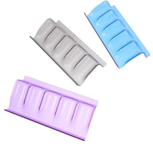 STOBAZA 3stücke Teiliges Ätherisches Öl Flaschenhalter Stapelbare Organizer Mit Fächern Hitze Kältebeständig Kompakt Frosted Oberfläche Für Badezimmerablagen Und Dekorative Kosmetikaufbewa