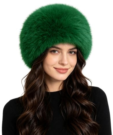 Lina & Lily Mütze Damen Winter aus Kunstfell mit Innenfutter