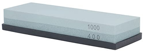 400 1000 Grit Sharpening Stone, 400 1000 Grit Sharpening Stone Dual Sided Finishing Whetstone with Non Slip Rubber Pad, Sharpening Stones