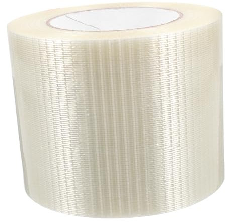 iplusmile Cinta De Fibra De Vidrio Transparente Reforzada De Alta Resistencia Para Embalaje Industrial Adhesivo Duradero y Resistente La Tracción