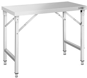 GGM Gastro | ATK126K | Edelstahl Arbeitstisch - klappbar - 1200x600mm