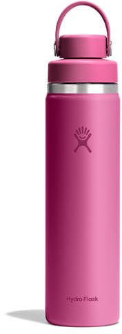 Hydro Flask Wasserflasche – Isolierter Edelstahl – Deckel mit breiter Öffnung, auslaufsicher, 680 ml, Riffrosa