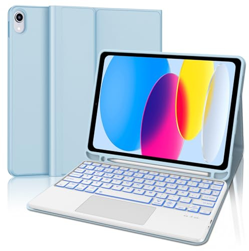 FOGARI Teclado para iPad A16 11 Generación/10 Generación con Touchpad