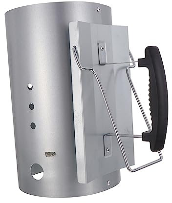 ibasenice Barbecue Chimney Starter Galvanizzato Nylon Accendi BBQ per Grigliate e