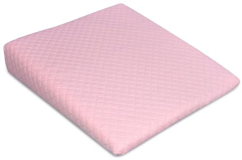 Baby Keilkissen Stillkissen Ergonomisch Stillhörnchen Abnehmbarem Waschbarer Körperkissen Keil Reflux Kissen,Memory Foam,Verbesserte Körperhaltung Unterstützung (34X32X7cm)