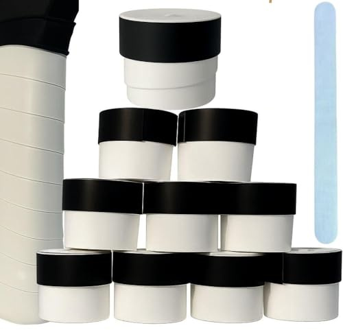 10 Overgrips Padel Blanco Grip Padel y Tenis Absorbente - Empuñadura para Mejorar Agarre en Raqueta y Palas - Grips Accesorios Pádel + Protector Pala de Padel Transparente - Padel Gripping Adherente