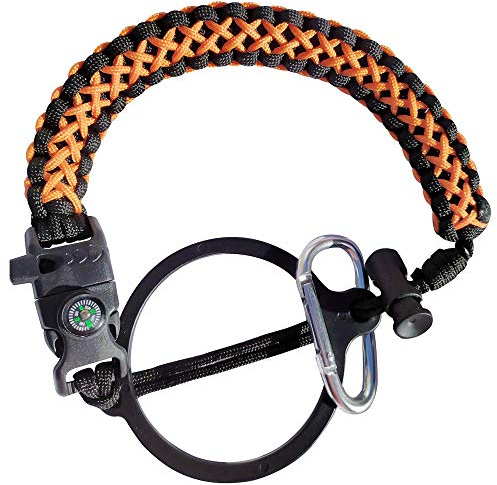 CoaGu Cordino con manico in paracord con anello di sicurezza e moschettone per borraccia Hydro Flask e altre bottiglie d'acqua a bocca larga, per escursionismo, campeggio, passeggiate, 350-1800 ml