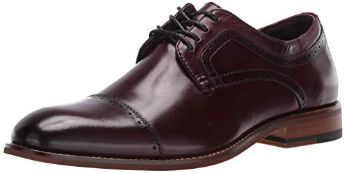 Stacy Adams Men's Dickinson Cap-Toe Lace-up Oxford Shoe, Burgundy, 11.5 M US
