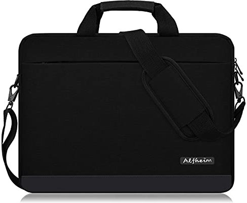 Alfheim Maletín Ordenador Portátil Hombro Bandolera 15.6-16 Pulgadas Hombre Mujer Bolso Laptop Trabajo Ligero Suave para Negocios Escuela Ultrabook Compatible con Macbook Air/Macbook Pro 14 Inch