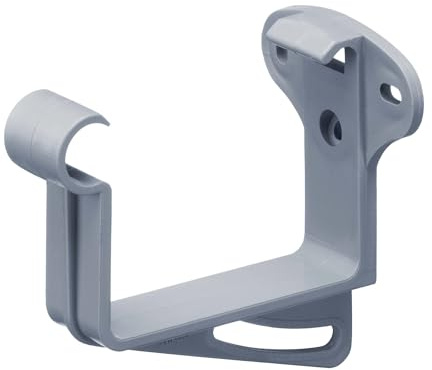 INEFA 20x Stirnbretthalter Rinnenhalter kastenförmig NW83 / 83mm Grau | Kastenrinnenhalter, Dachrinnenhaken aus Kunststoff, Haken für Regenrinne, Kastendachrinne, zuverlässiges Rinneisen