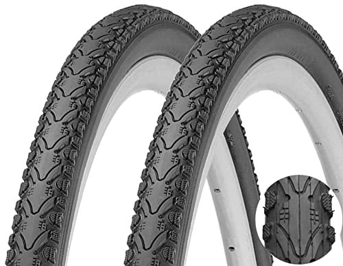 ECOVELO 2 Reifen Kenda 700 x 40 C Demi-Slick Grau für Citybike, Straße, Hybrid, Gravel, CycloCross, Tourenrad, Erwachsenenfahrrad 28 Zoll