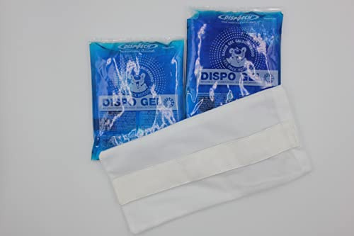 DISPO GEL Ghiaccio Gel Riutilizzabile kit: 1x 14 cm x 18 cm + 14 cm x 24 cm + busta TNT Dispositivo Medico di Classe I freezer, acqua calda, forno microonde Caldo Freddo 1 pz + 1 pz + 1 pz