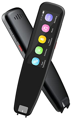 DOSMONO Scanning Translation Pen, OCR Digital Pen Scanner, 112 Languages Voice Translator Device for Meetings Travel Learning, Dictionary Pen, Book Reader, Reading Pen for Kids