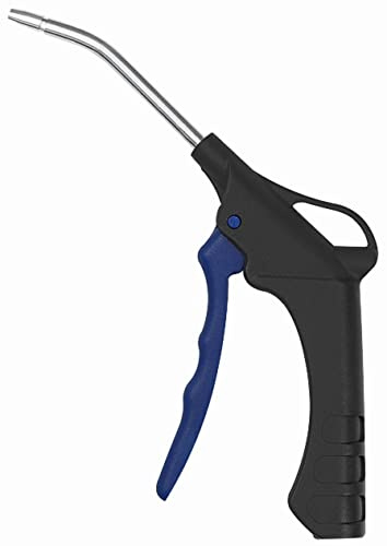 Pistola de soplado de aire comprimido para limpiar máquinas, motores, rodamientos, superficies deslizantes, etc. (G 1/4 pulgadas interior, con tubo alargador)