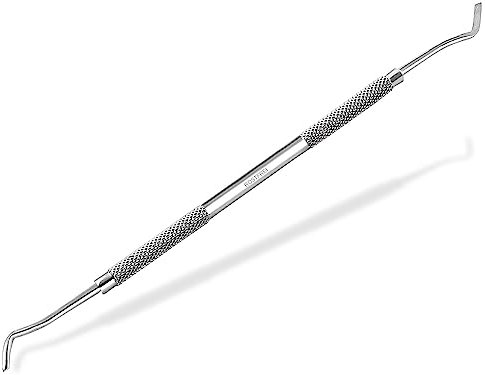 Eckenheber für Fußnägel Edelstahl Fußpflegeinstrument mit langen geschliffenen Enden - Fußpflege Nagelheber Nagelpflege Doppelinstrument Pediküre-Instrument vom Fachhandel