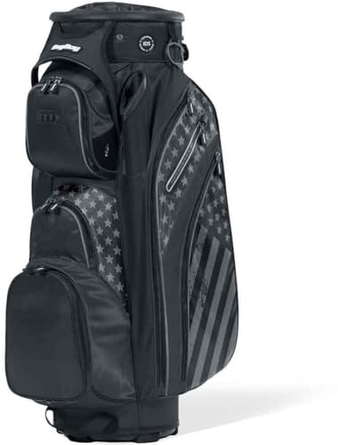 Bag Boy Revolver XP Golf Cart Bag, 14 Way 360⁰ Rotating Top with Full Length Individual Dividers, External Putter Tube, 9 Pockets
