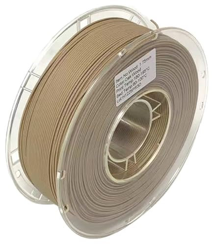 3D-Drucker-Filamentbündel | Holz-PLA-Filament 1,75 Mm (+/- 0,03 Mm) | Ordentlich Gewickeltes 3D-Druck-Filament | Zubehör Für 3D-Druckerzubehör,Eichenfarbe,PLA 1 Kg (2,2 Lb)
