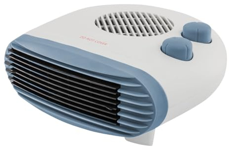 Fan Heater - 2 in 1 Heat And Cool Air Function, 2kw Safe to use Electric Heater Energy Efficient For Home With Adjustable Thermostat, Overheat Protection