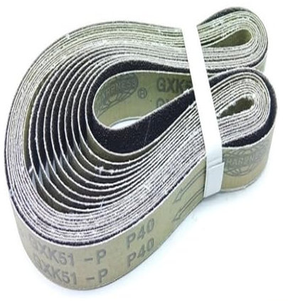 10 Stück 762 * 25 mm Braunes Korund-Sandband Braunes Aluminiumoxid-Schleifband für Metallbandschleifer, 240,10 Stück 762 * 25 mm