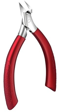 Nagelschere für Tiefe Dicke Eingewachsene Fußnägel und Fingernägel,Edelstahl Scharfe Spitze Eckenzange Fußpflege Fußnagelzange Pediküre Nagelknipser Nagelzange für Podologen