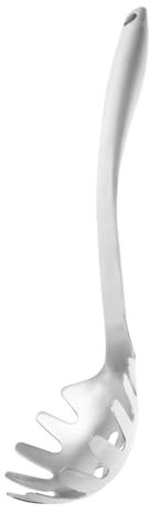 Mobestech Cuillère à Nouilles Acier Inoxydable Passoire à Nouilles Outil De Cuisine Pour Pâtes Serveur à Spaghetti Pratique Pour Maison