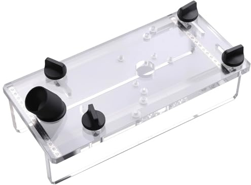 495246 für festool Plexiglas-Schablone, Fräshilfe, passend für Festool von 900, 1000, 1010, 1010 R, OF1400, von 2000, von 2200 Fräsen, Grabschablone, Kantenfräsen