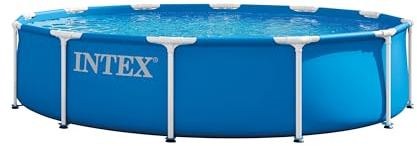 Intex 28210ND 3.66m x 76cm Metal Frame Pool (Pool only) | Swimmingpool Volumen ca. 6.503 l, Massive Konstruktion aus pulverbeschichteten Metallrohren, reißfeste SUPER-TOUGH® Poolfolie
