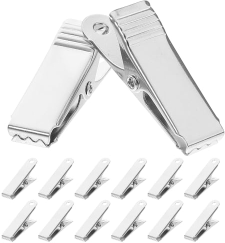 KICHOUSE 40 Pezzi Morsetti a Coccodrillo in Metallo Mini Molla Morsetti per Cavi Elettrici e Immagini Clip a Molla Resistenti Anticorrosione per Laboratori Stem e Cablaggio Domestico