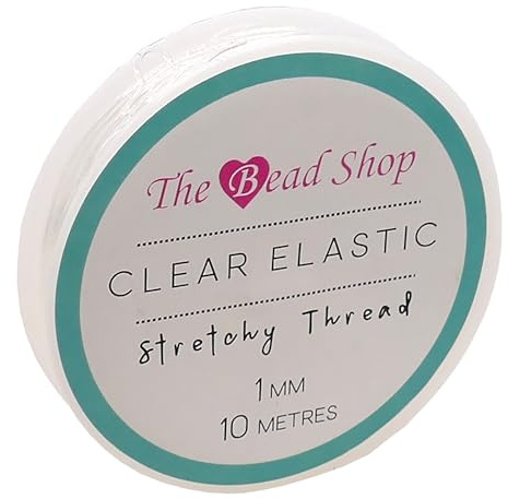 Élastique Transparent pour Fabrication de Bijoux, Bracelets, Fils de Perles et Loisirs créatifs (1mm - 10 mètres)
