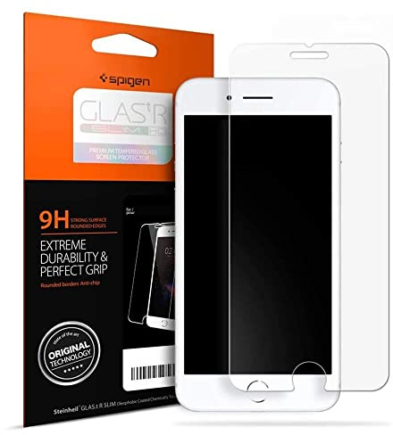 Spigen iPhone SE (2022/2020) / iPhone 8 / iPhone 7 Glas Displayschutz Glas.tR Slim HD - AGL01374