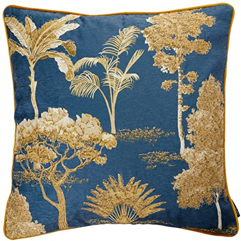 Paoletti Arboretum Cushion Cover, Blue, 50 x 50cm