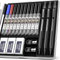 Nicpro 3 Pezzi Metallo Matite Meccaniche con Temperamatite, Matite Falegname con Gomme, Portamine 2mm con 10 Tubo Grafite Mine (HB 2H 4H 2B 4B) per Scrittura Artistica, Disegno, Schizzi