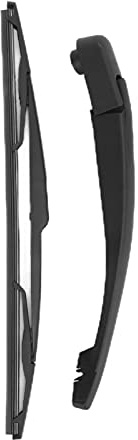 Akozon Conjunto de Hoja de Brazo Trasero, Kit de Hoja de Brazo de Limpiaparabrisas Trasero de Plástico para Coche Juego de Brazo de Limpiaparabrisas Impermeable para Peugeot 206