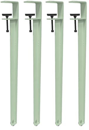 4pcs pieds de serrage de table en métal, pieds de table basse réglables, pied de table de salle à manger en forme de F, pieds de support d'établi en fer, pieds de barre de bricolage, conception s