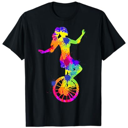 Einrad Mädchen Unicycle Kinder T-Shirt