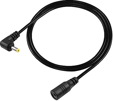 GINTOOYUN dc4017 förlängningskabel 22awg dc4,0 mm x 1,7 mm hane och hona rak vinkel strömadapterkabel för PSP, elektrisk tandborste, etc(4,9 ft) (1,5 m)